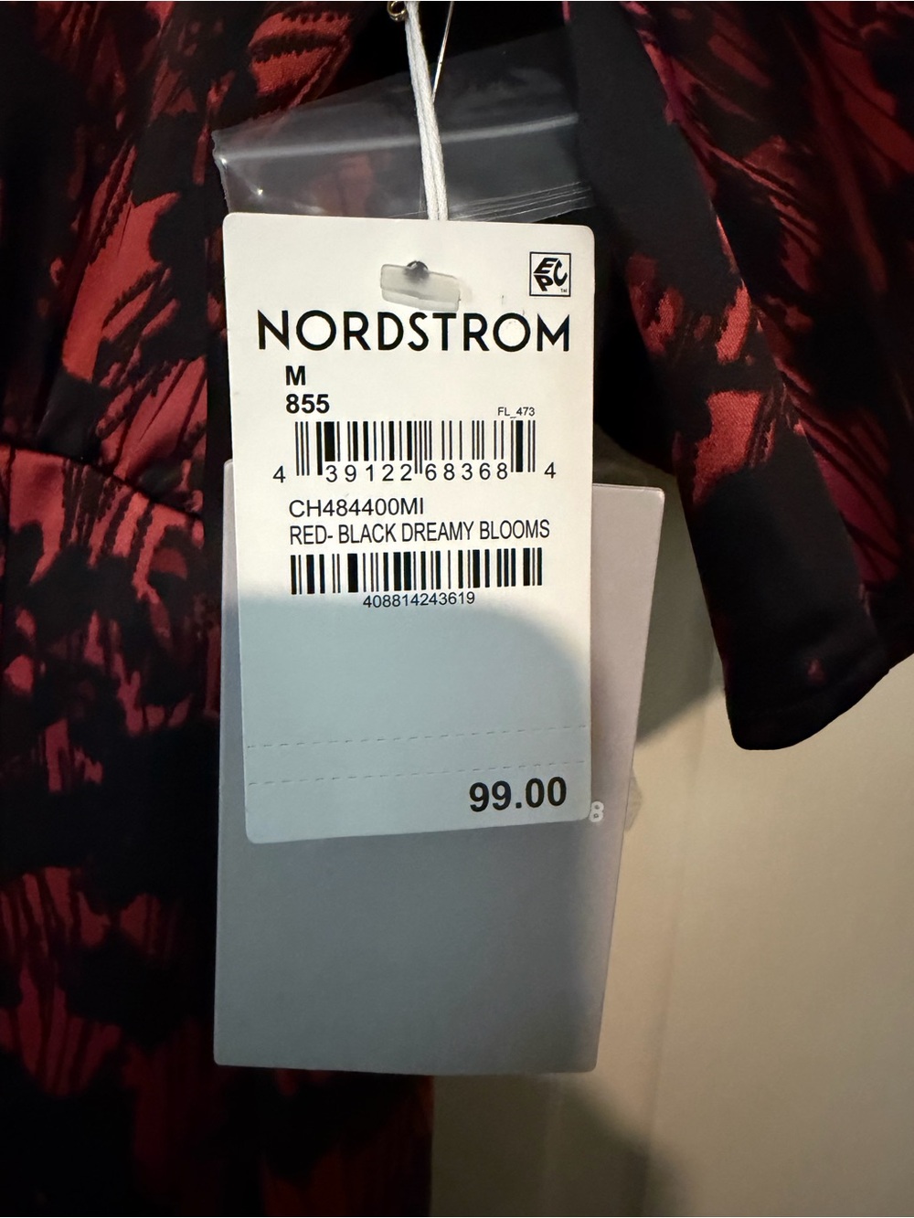 Chelsea28 Red and Black Floral Blazer
